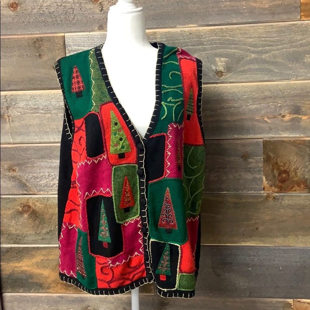 Vintage Ugly Christmas Holiday Sweater Vest